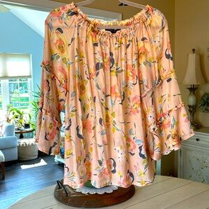 Beautiful light floral loose fit top